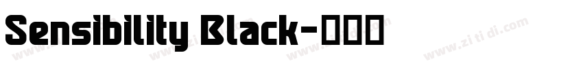 Sensibility Black字体转换